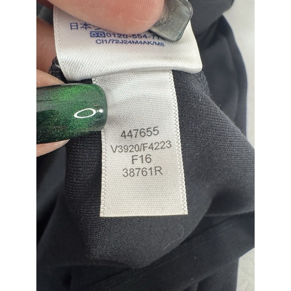 Lands End Womens 18 Black Ponte Knit Swing Midi Stretch Comfort Office Staple - Picture 7 of 9